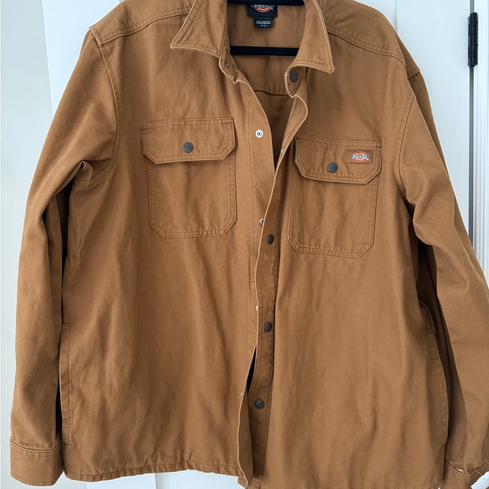 DICKIES Workwear Shirt Jacket XL | Heavyweight Tan | Carpenter Style | BNWT 🤎